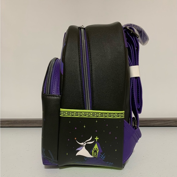 Loungefly Nightmare Before Christmas Jack & Sally Mini Backpack & Coin Purse - Picture 5 of 14